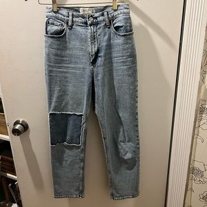 Abercrombie and fitch ultra high rise the ankle straight jeans